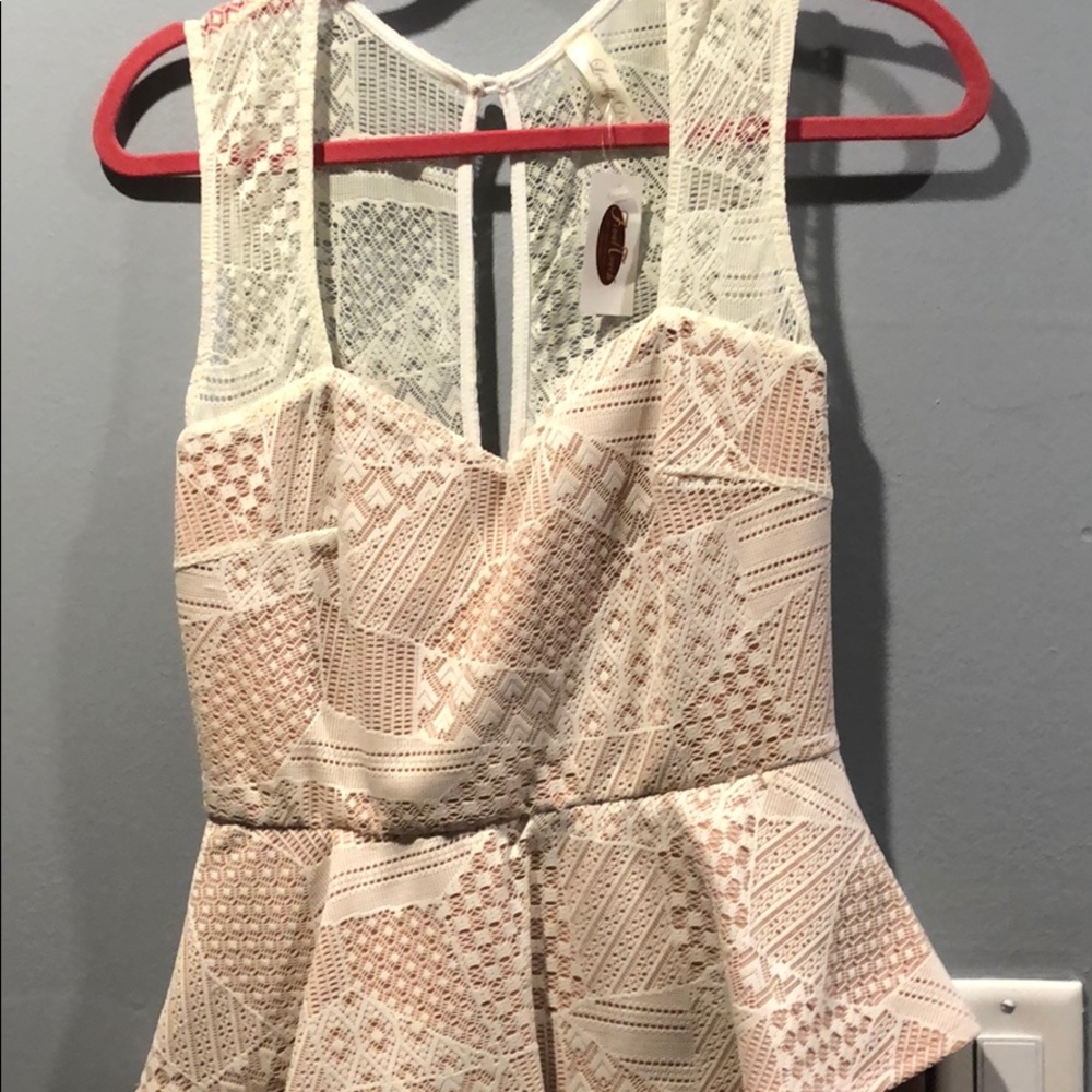 One price open back dress